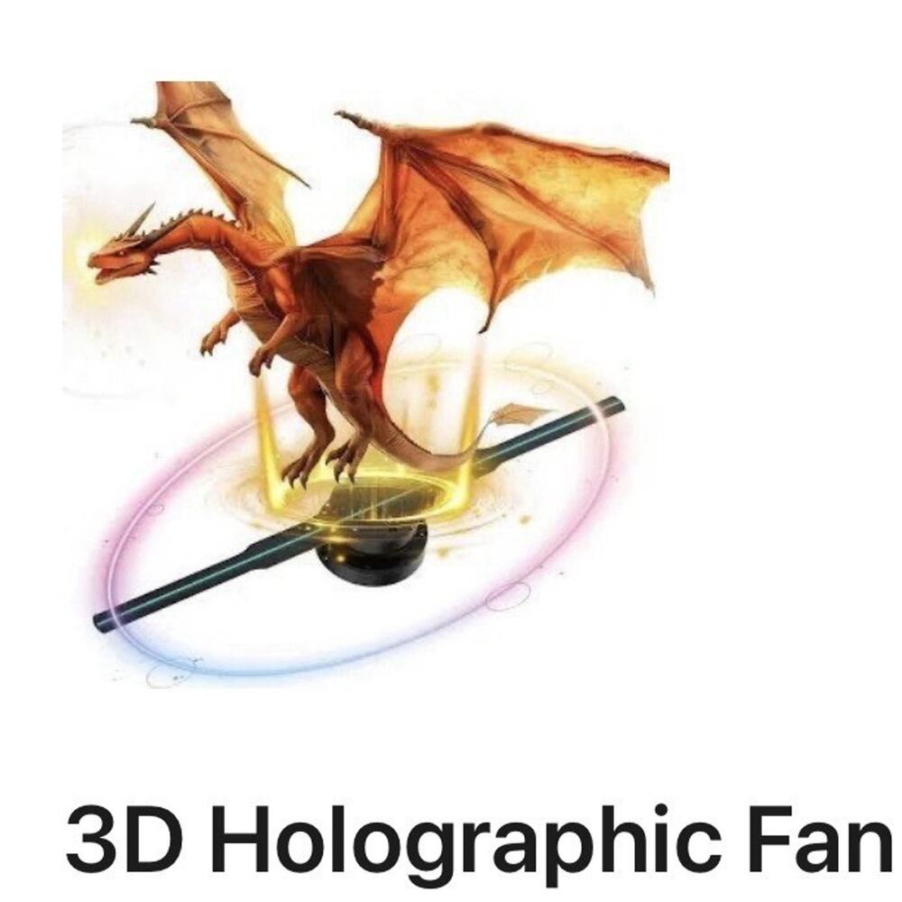 3D Holographic Fan - Unleash The Dragon & Advertise Your Goods!